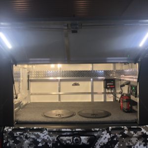 Two Led Light Strips in Rear Door With Switch Box